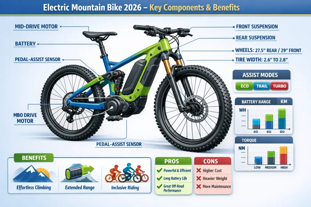 Bike electric mountain center image