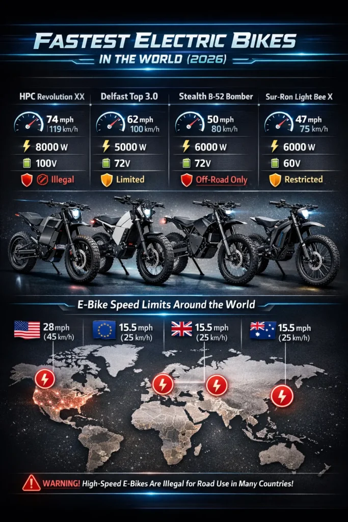 Fastest electric bike  chatgpt Feacher image