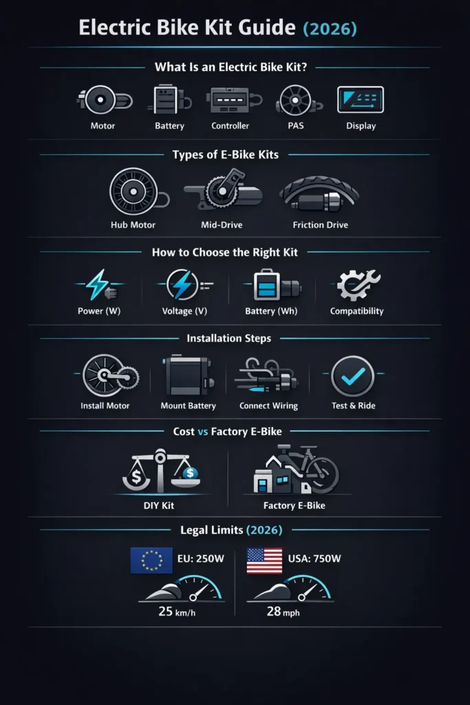 Electric bike kit