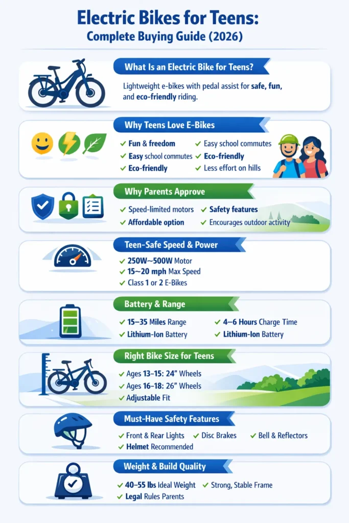 Electric bikes for teens
