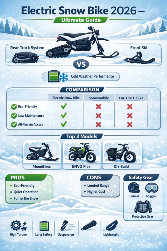 Electric snow bike