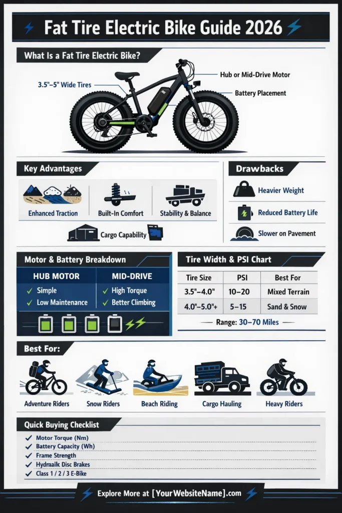 Fat tire electric bikes