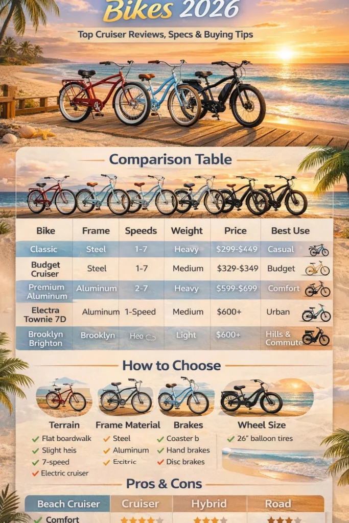 Best beach cruiser bikesn