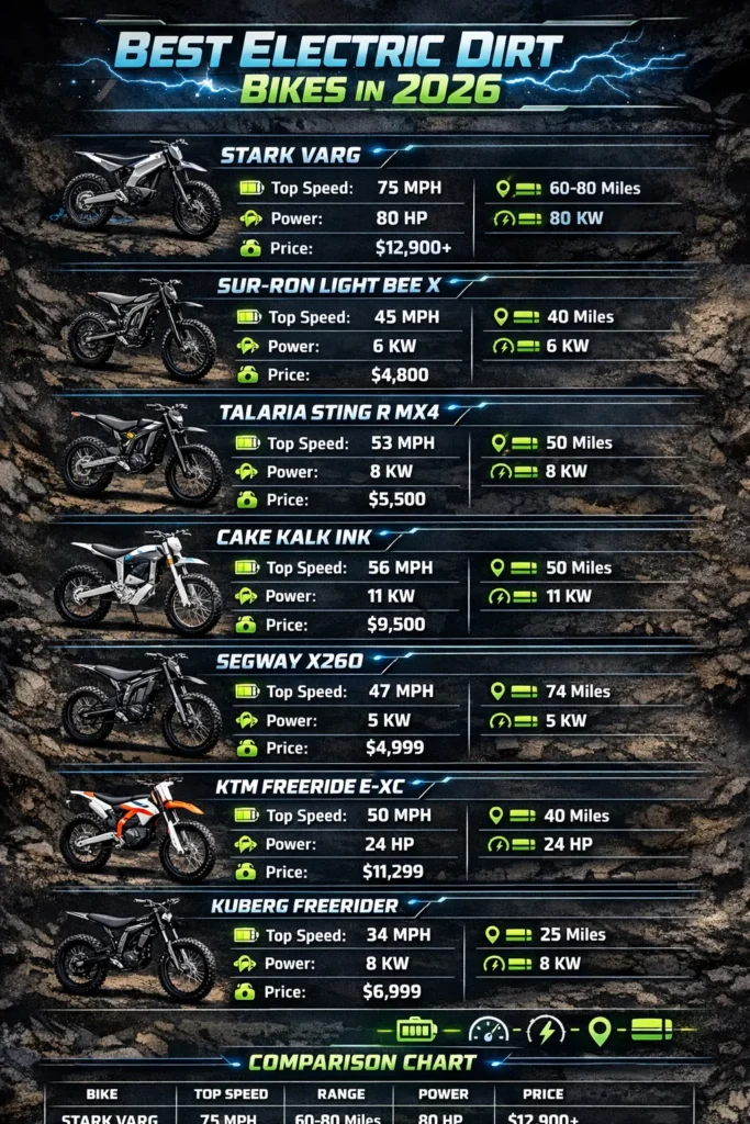 Best electric dirt bikes