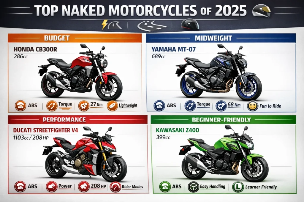 Best naked bikes