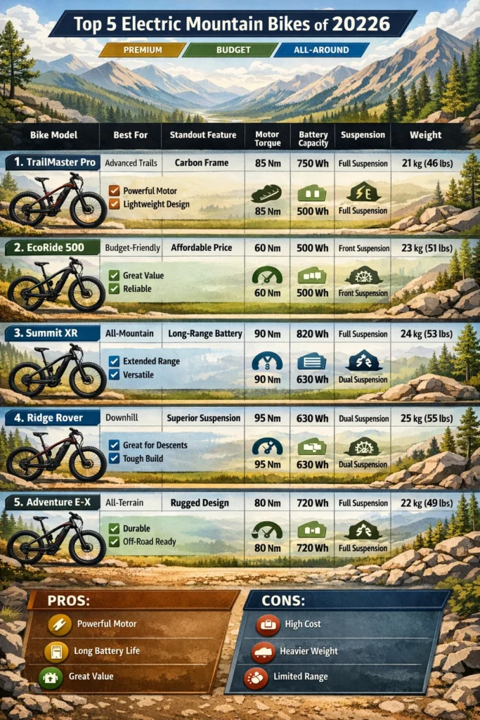 Best electric mountain bikes