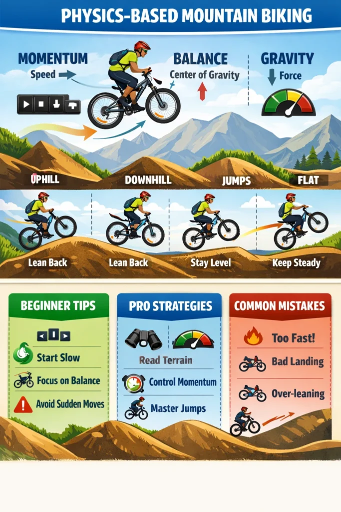 Mountain bike racer math playground