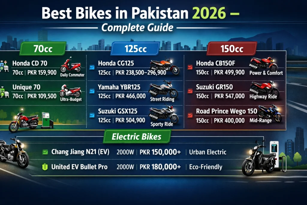 Best bikes in Pakistan 2026