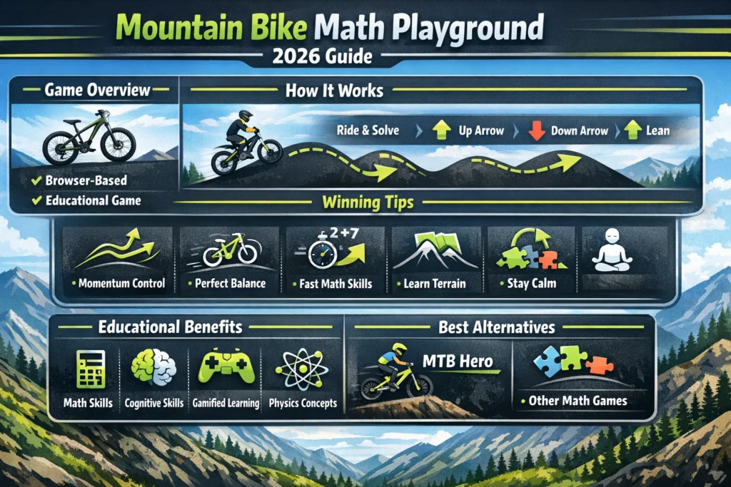 Mountain bike math playground