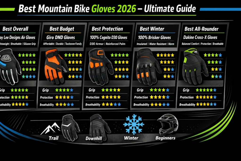 Mountain bike gloves