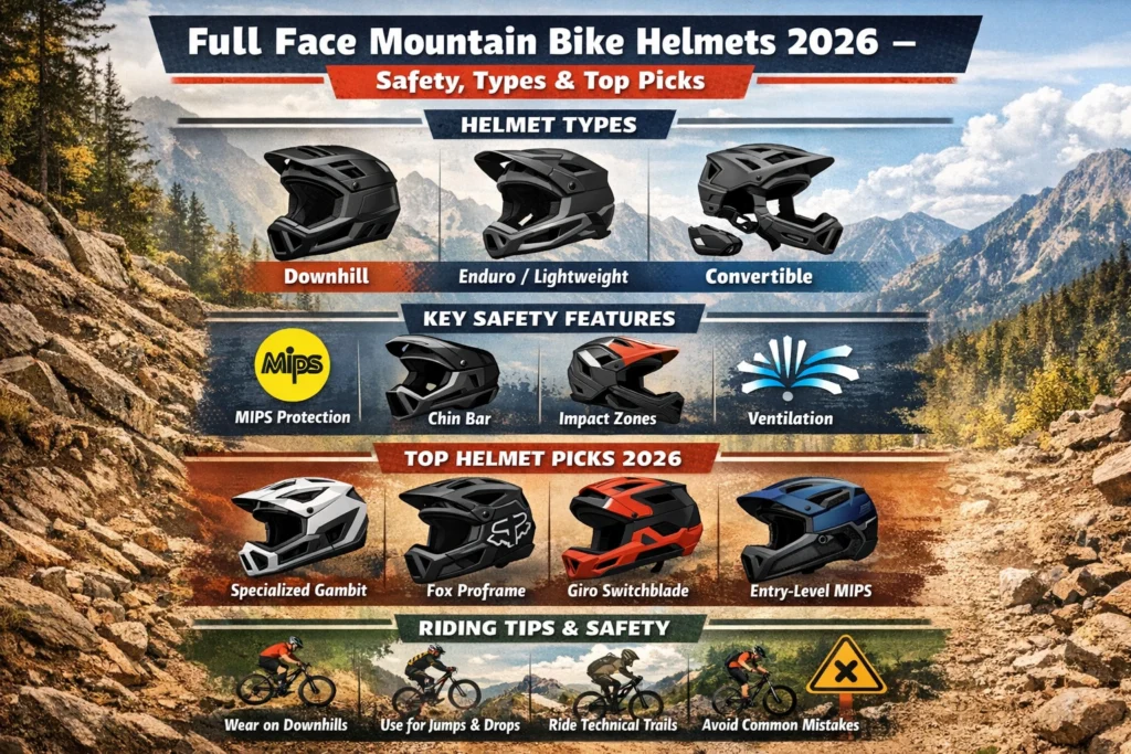 Full face mountain bike helmet