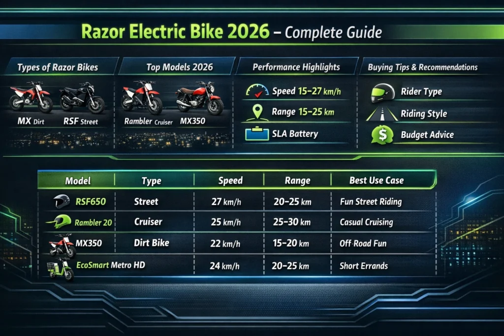 Razor bike electric