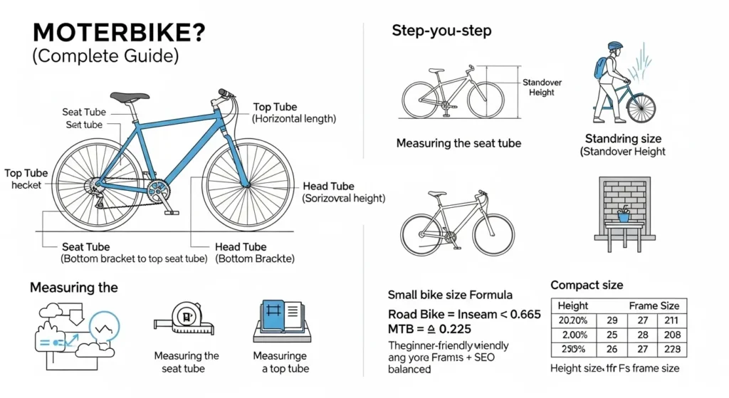 How do you measure a frame on a bike
