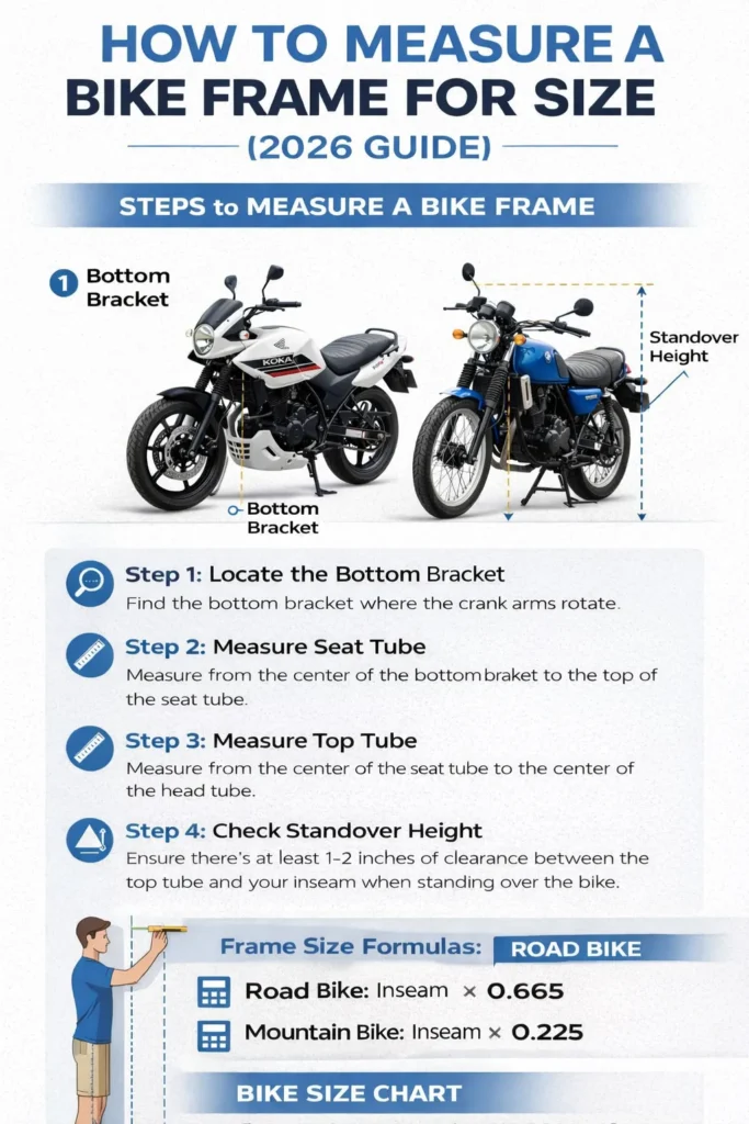How do you measure a bike frame for size