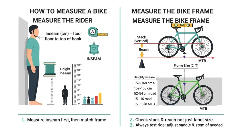 How to measure a bike