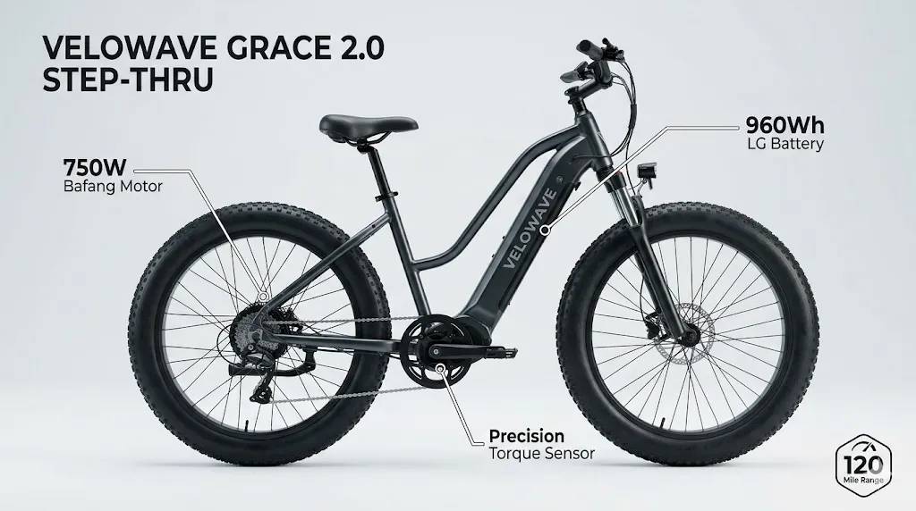 Grace 2.0 step-thru electric bike