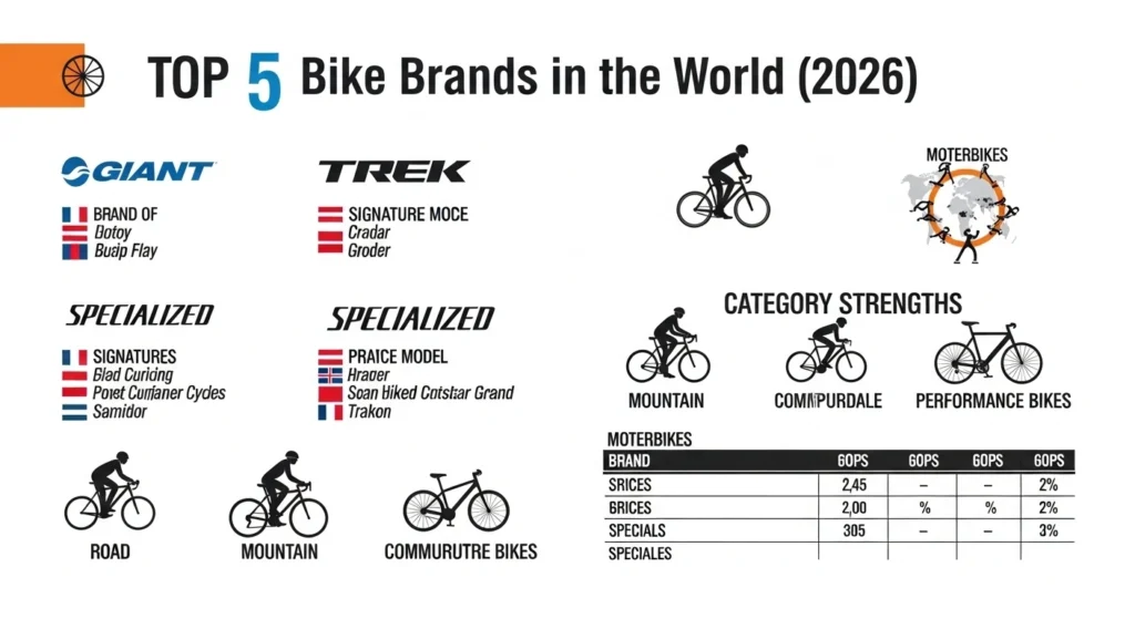 What are the top 5 bike brands?
