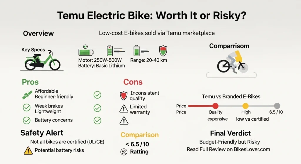 Temu electric bike