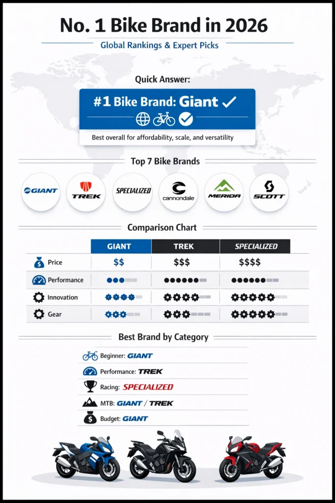 Which is the No. 1 bike brand?