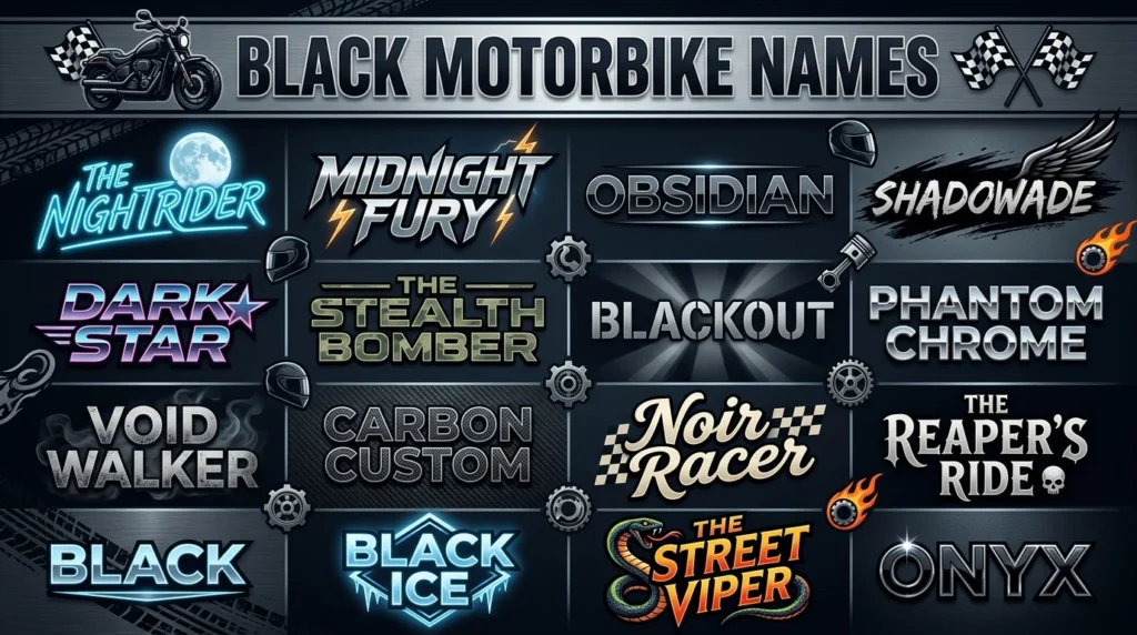Black Bike Names