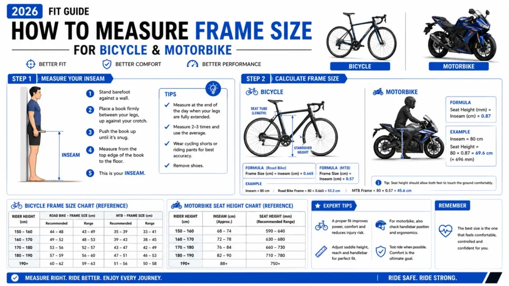 How do you measure for a bike frame