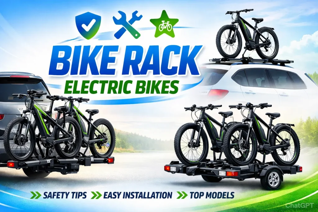 Bike rack electric bikes