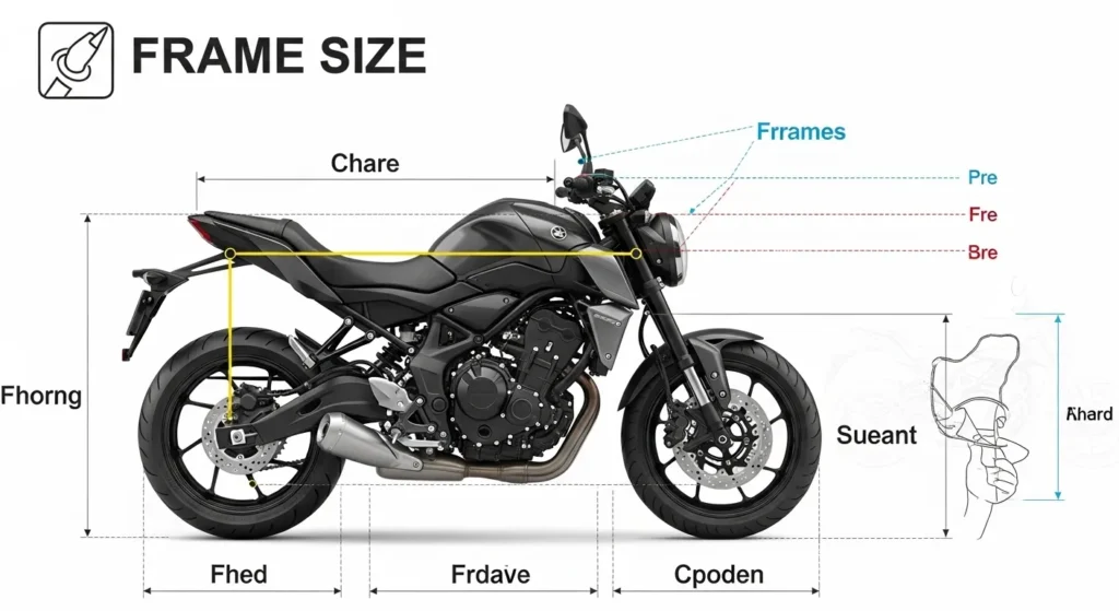 How do you measure the frame size on a bike