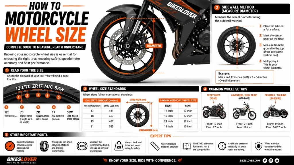 How to measure bike wheel size