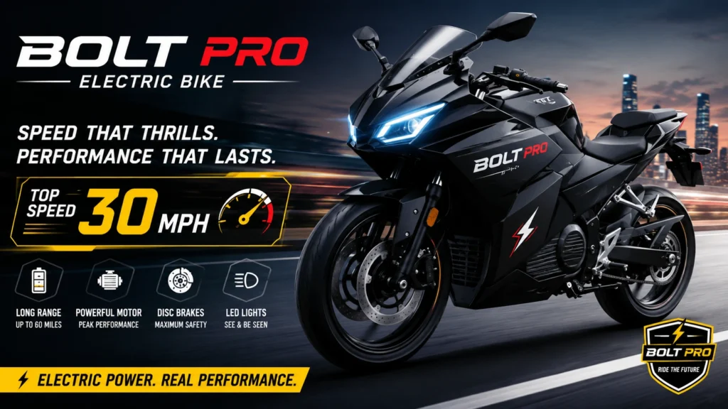 Electric bike 30 miles per hour